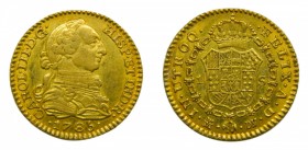 Carlos III (1759-1788). 1785. DV. 1 Escudo. Madrid. (Cal. 627). Au 3,38 gr.
mbc