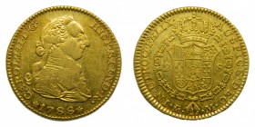 Carlos III (1759-1788). 1788. M. 2 Escudos. Madrid. (Cal. 459). Au 6,84 gr.
mbc+