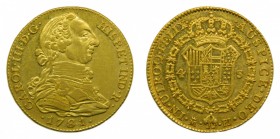 Carlos III (1759-1788). 1781. PJ. 4 Escudos. Madrid. (Cal. 306)(AC 1785). Au 13,51 gr. Espectacular.
ebc+/sc-