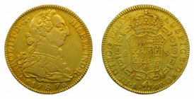 Carlos III (1759-1788). 1787 DV. 4 Escudos. Madrid. (Cal. 313)(AC 1793). Au 13,46 gr.
mbc