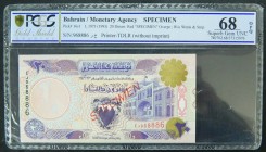 Bahrain. 20 dinars. L.1973 (1993). PCGS SPECIMEN. Pick 16s1. Serial #968886.
UNC