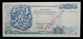 Grecia. 50 drachmai. 8.12.1978. SPECIMEN. Pick 199s.
UNC