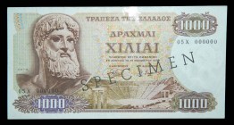 Grecia. 1000 drachmai. 1.11.1970. SPECIMEN. Manchitas. Pick 198s. 
AU