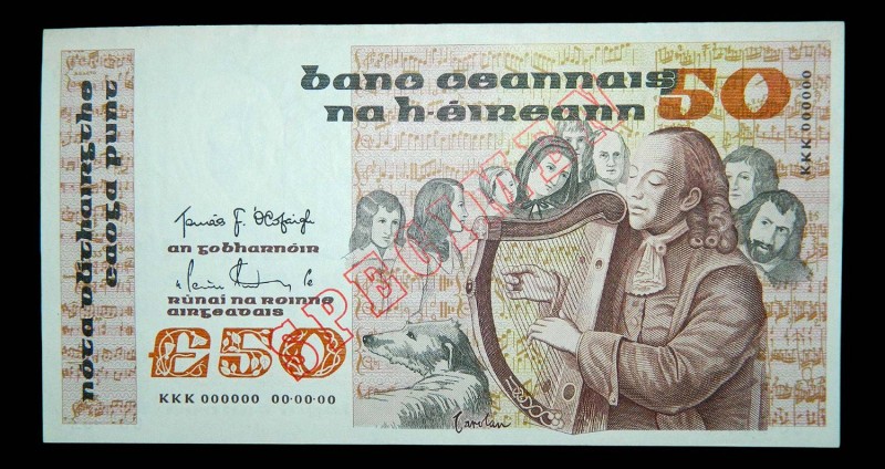 Irlanda. 50 pounds. 1982. SPECIMEN.
AU