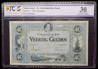 Netherlands. 40 Gulden 1923. Pick 37. (PCGS VF 30). 
VF 30