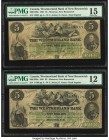 Canada Moncton, NB- Westmorland Bank $5 1.8.1861 Ch.# 800-12-06a Two Examples PMG Choice Fine 15; Fine 12. 

HID09801242017

© 2020 Heritage Auctions ...