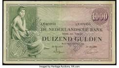 Netherlands Nederlandsche Bank 1000 Gulden 6.10.1926 Pick 48 Very Fine. Edge tear and cancelled. 

HID09801242017

© 2020 Heritage Auctions | All Righ...