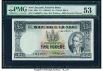 New Zealand Reserve Bank of New Zealand 5 Pounds ND (1960-67) Pick 160d PMG About Uncirculated 53. 

HID09801242017

© 2020 Heritage Auctions | All Ri...