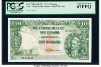 New Zealand Reserve Bank of New Zealand 10 Pounds ND (1967) Pick 161d PCGS Superb Gem New 67 PPQ. 

HID09801242017

© 2020 Heritage Auctions | All Rig...