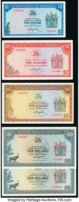 Rhodesia Reserve Bank of Rhodesia 1 Dollar 18.4.1978 Pick 34c* RA5 Replacement C...