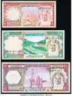 Saudi Arabia Monetary Agency 1; 5; 10 Riyals ND (1977) / AH1379 Pick 16; 17; 18 Three Examples About Uncirculated-Crisp Uncirculated. 

HID09801242017...