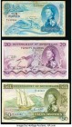 Seychelles Government of Seychelles 10; 20; 50 Rupees 1.1.1968; 1.1.1971; 1.10.1970 Pick 15a; 16b; 17c Group of 3 Fine-Very Fine. This lot includes th...