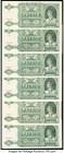 Slovakia Slovenska Republika 500 Korun 12.7.1941 Pick 12s Group of 6 Specimen Very Fine-Choice Uncirculated. All examples are cancelled perforated. 

...