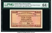 South Africa South African Reserve Bank 10 Shillings 11.9.1945 Pick 82e PMG Choice Uncirculated 64 EPQ. 

HID09801242017

© 2020 Heritage Auctions | A...