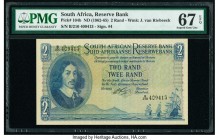South Africa South African Reserve Bank 2 Rand ND (1962-65) Pick 104b PMG Superb Gem Unc 67 EPQ. 

HID09801242017

© 2020 Heritage Auctions | All Righ...