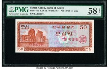 South Korea Bank of Korea 50 Won ND (1962) Pick 34a PMG Choice About Unc 58 EPQ. 

HID09801242017

© 2020 Heritage Auctions | All Rights Reserved