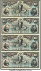 Uruguay Banco Italiano Del Uruguay 10 Pesos 1887 Pick S212r Uncut Sheet of Four Remainders About Uncirculated or Better. 

HID09801242017

© 2020 Heri...