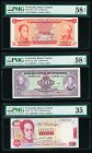 Venezuela Banco Central De Venezuela 5; 10; 1000 Bolivares 22.6.1971; 18.9.1979; 8.8.1991 Pick 50e; 51g; 73a Three Examples PMG Choice About Unc 58 EP...