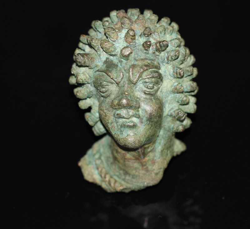 1nd - 3rd century AD. Roman bronze head of an African Slave. Bronze head of an A...