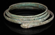 Bronze Age Spiral Snake Bracelet