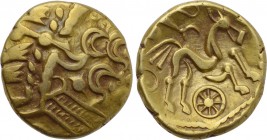 BRITAIN. Atrebates. Uninscribed. GOLD Stater (Circa 55-45 BC). Remic Type Qa.