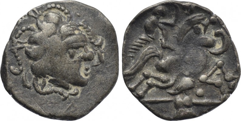 WESTERN EUROPE. Gaul. Namnetes. BI 1/4 Stater (2nd-1st centuries BC). 

Obv: S...