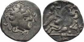 WESTERN EUROPE. Gaul. Namnetes. BI 1/4 Stater (2nd-1st centuries BC).