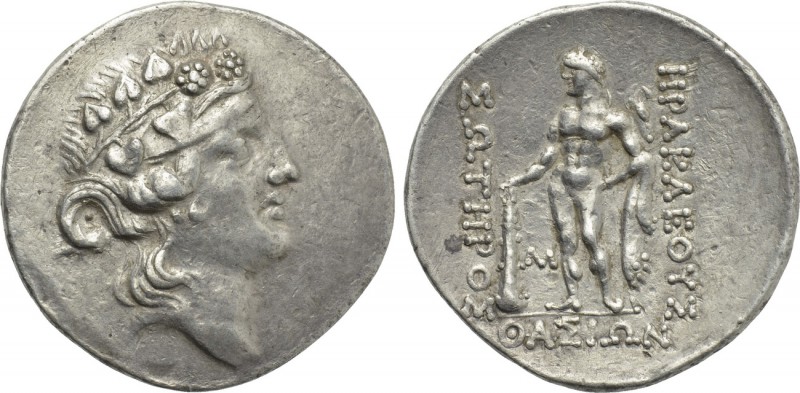 THRACE. Thasos. Tetradrachm (Circa 140-110 BC). 

Obv: Head of Dionysos right,...