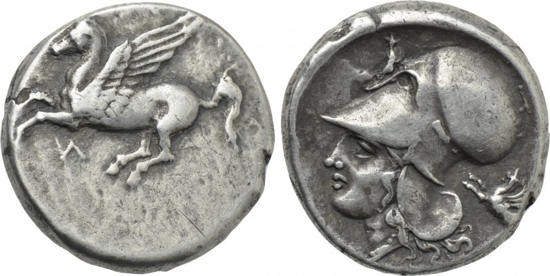 AKARNANIA. Leukas. Stater (Circa 320-280 BC). 

Obv: Pegasos flying left; Λ be...