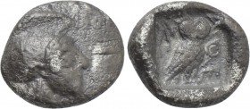 ATTICA. Athens. Obol (Circa 525-515 BC).