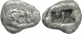KINGS OF LYDIA. Kroisos (Circa 564/53-550/39 BC). Siglos or Half Stater. Sardes.