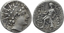 SELEUKID KINGDOM. Antiochos VI Dionysos (144-142 BC). Drachm. Antioch. Dated SE 170 (143/2 BC).