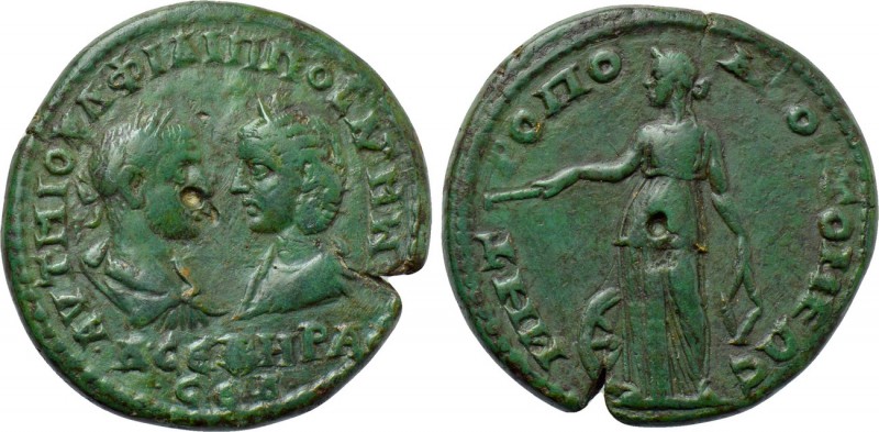 MOESIA INFERIOR. Tomis. Philip I the Arab with Otacilia Severa (244-249). Ae Tet...