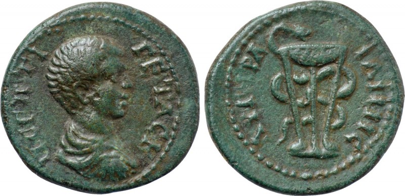 THRACE. Augusta Traiana. Geta (Caesar, 198-209). Ae. 

Obv: Π CЄΠTI ΓЄTAC K. ...