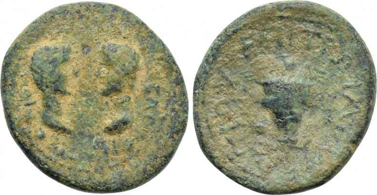 ASIA MINOR. Uncertain. Ae (1st century). 

Obv: Two bare heads facing one anot...