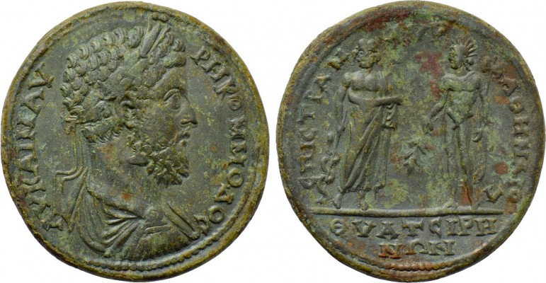 LYDIA. Thyatira. Commodus (177-192). Medallion. M. Aur. Athenaios, strategos.
...