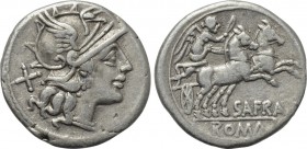 SPURIUS AFRANIUS. Denarius (150 BC). Rome.