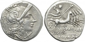 M. CARBO. Denarius (122 BC). Rome.