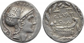 Q. LUTATIUS CERCO. Denarius (109-108 BC). Rome.