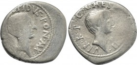 LEPIDUS and OCTAVIAN. Denarius (43 BC). Military mint traveling with Lepidus in Italy.