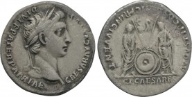 AUGUSTUS (27 BC-14 AD). Denarius. Rome. Restitution issue struck under Trajan or Hadrian (98-138).