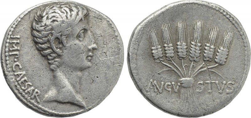 AUGUSTUS (27 BC-14 AD). Cistophorus. Pergamum. 

Obv: IMP CAESAR. 
Bare head ...
