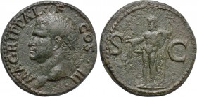 AGRIPPA (Died 12 BC). As. Rome. Struck under Caligula (37-41).