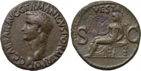 CALIGULA (37-41). As. Rome.