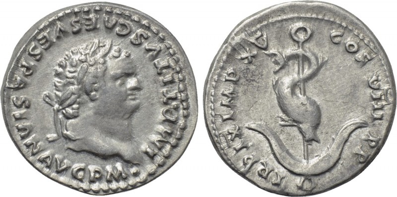TITUS (Caesar, 69-79). Denarius. Rome. 

Obv: IMP TITVS CAES VESPASIAN AVG P M...
