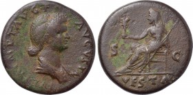 JULIA TITI (Augusta, 79-90/1). Dupondius. Rome. Struck under Titus (79-81).