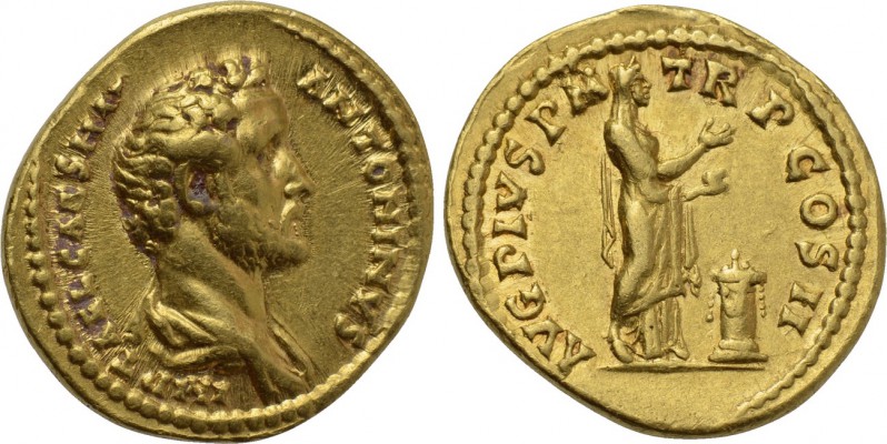 ANTONINUS PIUS (138-161). GOLD Aureus. Rome. 

Obv: IMP T AEL CAES HAD ANTONIN...