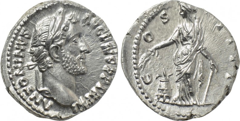 ANTONINUS PIUS (161-180). Denarius. Rome. 

Obv: ANTONINVS AVG PIVS P P TR P X...