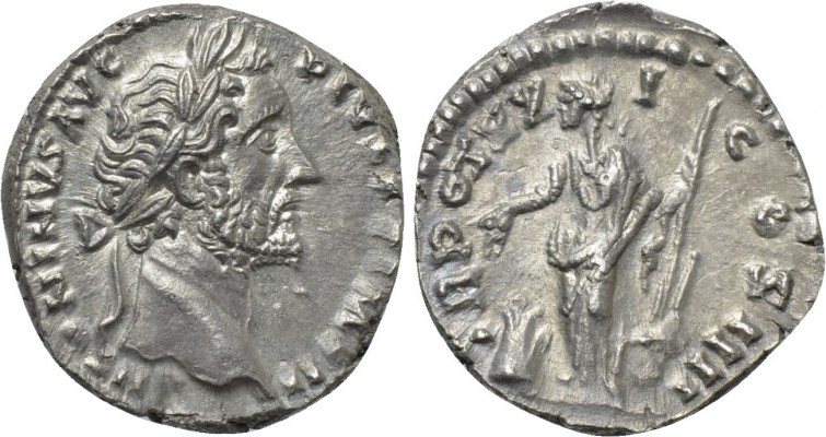 ANTONINUS PIUS (138-161). Denarius. Rome. 

Obv: ANTONINVS AVG PIVS P P IMP II...