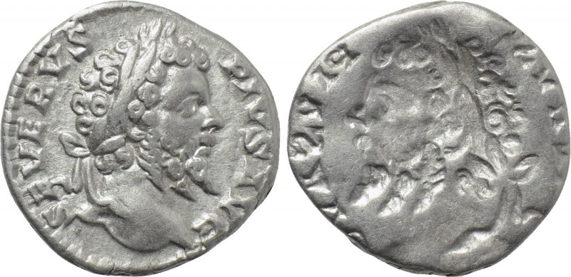 SEPTIMIUS SEVERUS (193-211). Denarius. Rome. Obverse brockage. 

Obv: SEVERVS ...
